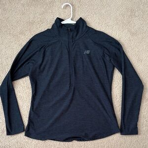 New Balance Women's Navy Blue Long Sleeve Half Zip Size Large Like New